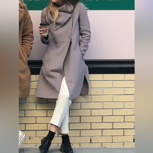 Halogen pea coat with high neck - Picture 2 of 4